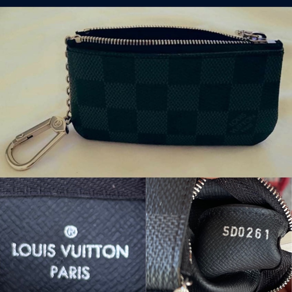 Authenticated Damier Graphite LV coin pouch